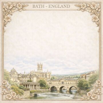 Preorder Scrapbook Customs England - Bath Wander Paper