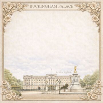 Preorder Scrapbook Customs England - Buckingham Palace Wander Paper