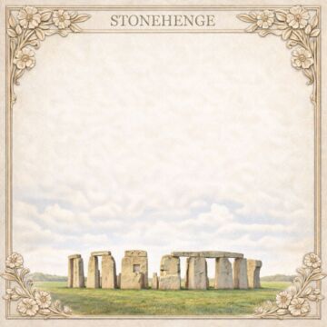 Preorder Scrapbook Customs England - Stonehenge Wander Paper