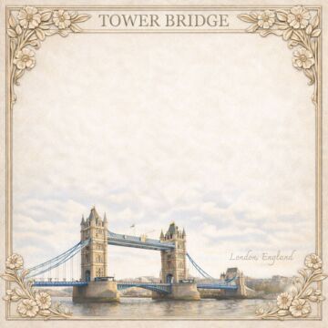 Preorder Scrapbook Customs England - Towerbridge Wander Paper