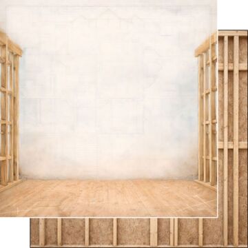 Preorder Scrapbook Customs Building - Framed Walls DS Paper