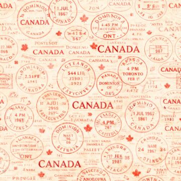 Preorder Scrapbook Customs Canada - Postmark Parchment Wander Paper