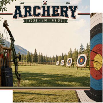 Preorder Scrapbook Customs Archery Sport DS Paper