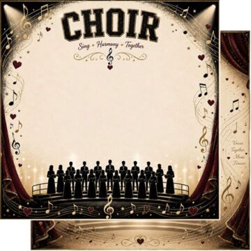 Preorder Scrapbook Customs Choir Vintage DS Paper