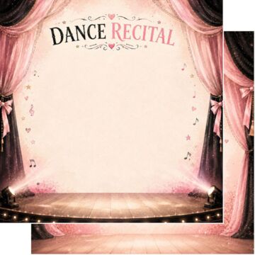 Preorder Scrapbook Customs Dance Recital Watercolor DS Paper