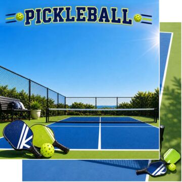 Preorder Scrapbook Customs Pickleball Sport DS Paper