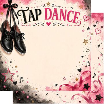 Preorder Scrapbook Customs Tap Dance Watercolor DS Paper