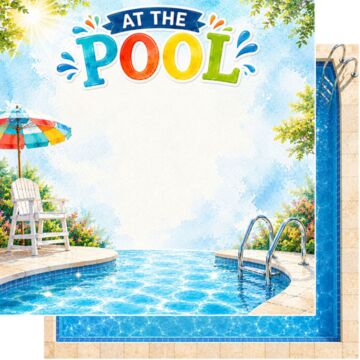 Preorder Scrapbook Customs At the Pool DS Paper
