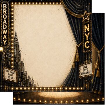 Preorder Scrapbook Customs Broadway Vintage DS Paper