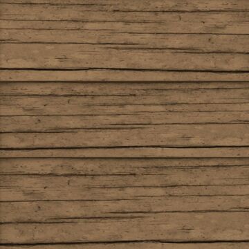 Scrapbook Customs - Dark Brown Wood Paper 12 x 12