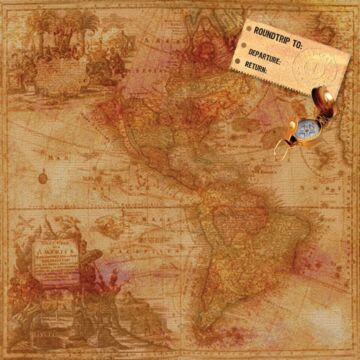 Scrapbook Customs - World Map Paper 12 x 12