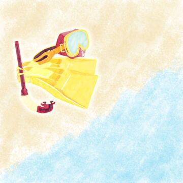 Scrapbook Customs Snorkel Gear Paper 12 x 12