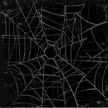 Scrapbook Customs - Halloween Spider Web Paper 12 x 12