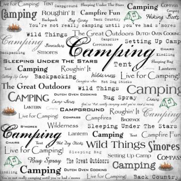 Scrapbook Customs - Camping - Live For (Paper 12 x 12)