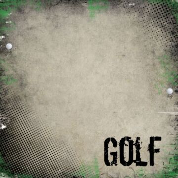 Scrapbook Customs - Single Sided Paper 12 x 12 - Golf - Antique Paper