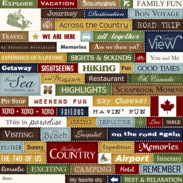 Scrapbook Customs - Canada Chic - Collage (Paper 12 x 12)
