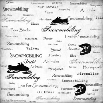 Scrapbook Customs Snowmobiling - Live for Paper 12x12