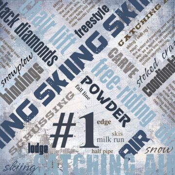 Scrapbook Customs Skiing Extreme Paper 12x12