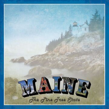 Scrapbook Customs - Maine Vintage Paper 12 x 12