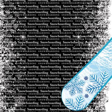 Scrapbook Customs Snowboarding Go Big Left Paper 12x12