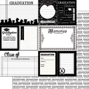 Scrapbook Customs - Graduation Journal DS (DS Paper 12 x 12)