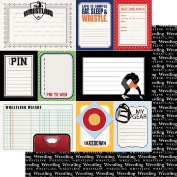 Scrapbook Customs Wrestling - DS Sports Journal (Double-Sided Paper 12 x 12)