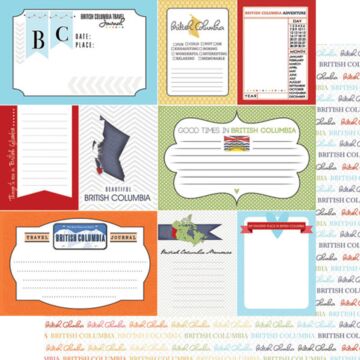 Scrapbook Customs - Double Sided Paper 12 x 12 - British Columbia - DS Travel Journal