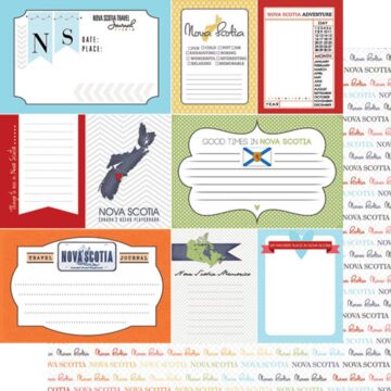 Preorder Scrapbook Customs Nova Scotia - DS Travel Journal Paper