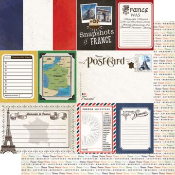 Scrapbook Customs FRANCE - DS JOURNAL 12X12 PAPER 