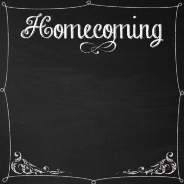 Homecoming Chalkboard Paper 12 x 12