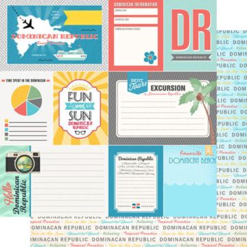 Scrapbook Customs - Dominican Republic Tropical DS Journal (DS Paper 12 x 12)