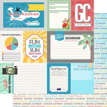 Scrapbook Customs - Double Sided Paper 12 x 12 - Grand Cayman Tropical DS Journal