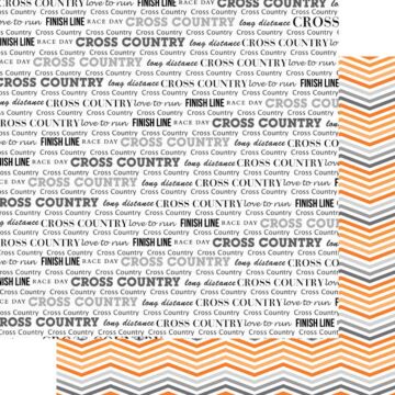 Scrapbook Customs - Double Sided Paper 12 x 12 - Cross Country & Orange Chevron