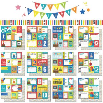 Scrapbook Customs - 1st-12th Birthday DS Journal Pack (DS Paper 12 x 12)