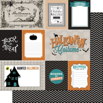 Scrapbook Customs - Double Sided Paper 12 x 12 - Halloween DS Journal