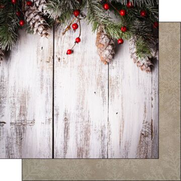 Scrapbook Customs RUSTIC CHRISTMAS 12x12 DS PAPER