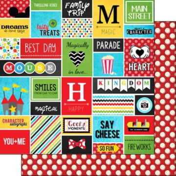 Scrapbook Customs - Magic Adventure Collage Double Sided Paper