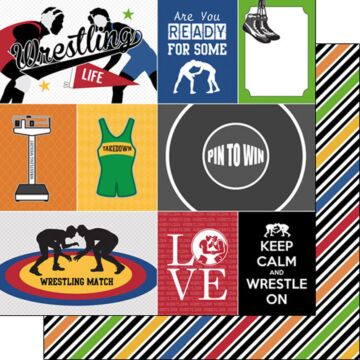 Scrapbook Customs Wrestling Life 1 (Double-Sided Paper 12 x 12)