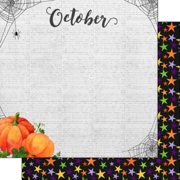 Scrapbook Customs - Double Sided Paper 12 x 12 - October Memories