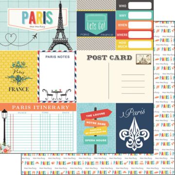 Scrapbook Customs PARIS MEMORIES JOURNAL DS 12x12 PAPER