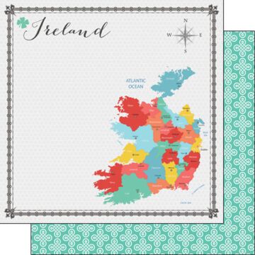 Preorder Scrapbook Customs Ireland Memories Map Paper