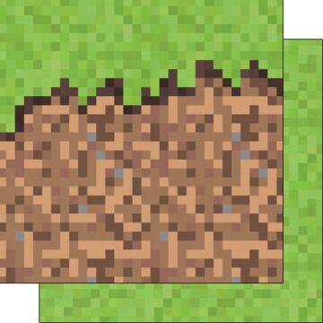 Scrapbook Customs - Pixel Addict - Block Double Sided Paper