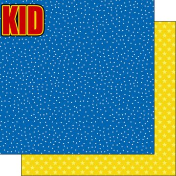 Scrapbook Customs - Double Sided Paper 12 x 12 - Super Kid - Right