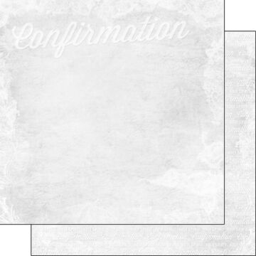 Scrapbook Customs - 12x12 Paper - CONFIRMATION LACE PAPER
