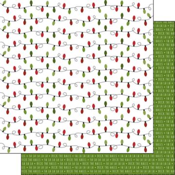 Scrapbook Customs - Double Sided Paper 12 x 12 - Christmas Pattern 7 & 8