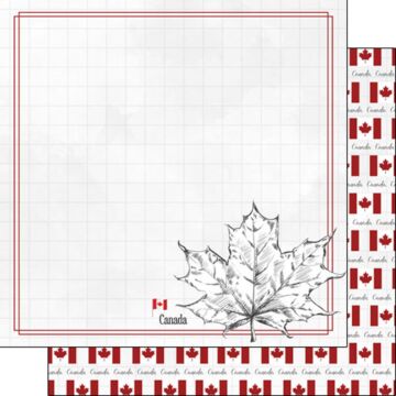 Preorder Scrapbook Customs Canada Adventure Maple Leaf Paper