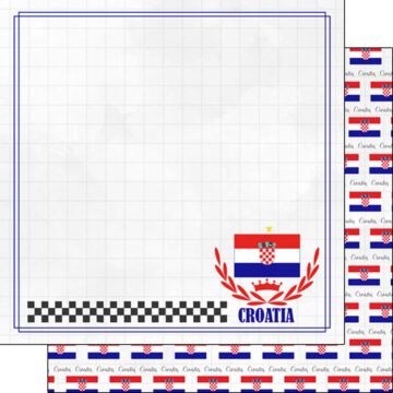 Scrapbook Customs Croatia Adventure Border Companion Paper 12 x 12