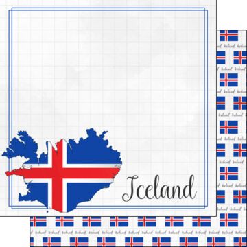 Scrapbook Customs - 12x12 Paper - Iceland Adventure Border