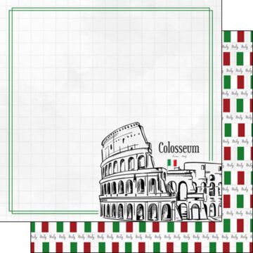 Preorder Scrapbook Customs Rome Colosseum Adventure Paper