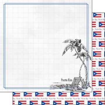 Puerto Rico Adventure Beach Paper 12 x 12